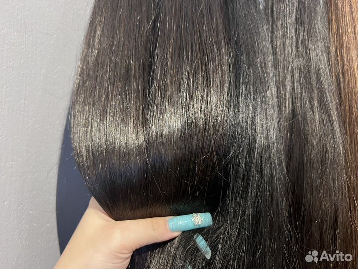 Волосы натуральные срез