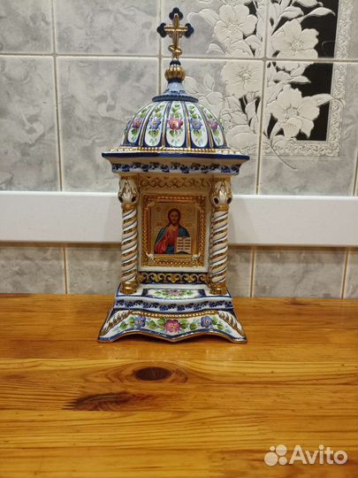 Икона Гжель Господь Вседержитель