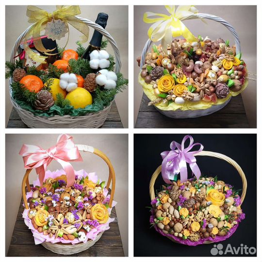 Букеты из зефира и съедобные букеты