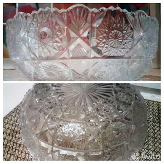 Большая Ваза Хрусталь СССР