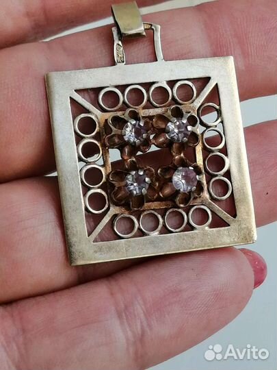 Подвеска кулон серебро 875 СССР