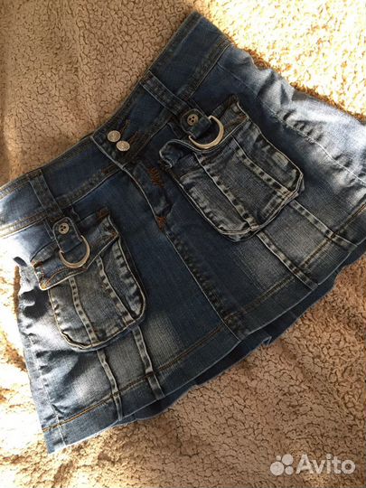 Юбка джинсовая