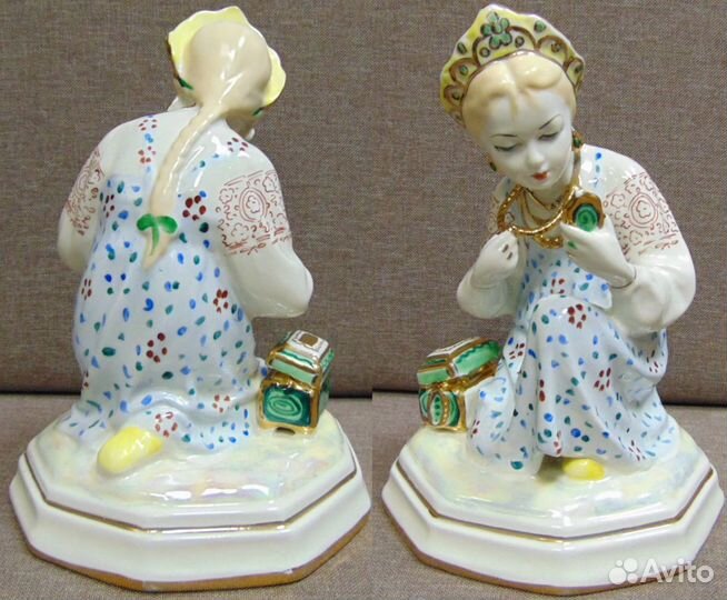 Статуэтка Алёнушка с зеркальцем