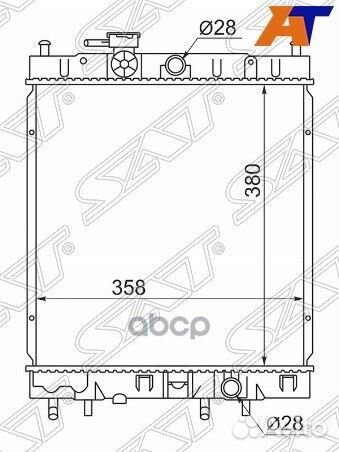 Радиатор Nissan March 92-02 NS0001-K11-99 Sat