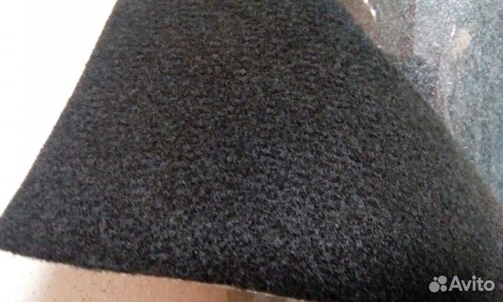 Карпет черный самоклеющийся коротковорсный ш.150