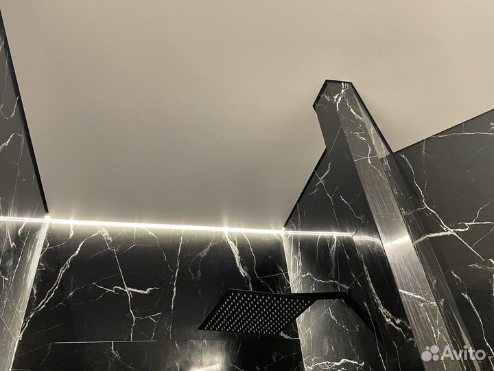 Натяжной потолок с теневым профилем