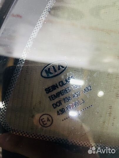 Форточка задняя правая kia ceed 2JD