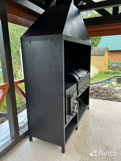 Мангальный комплекс «Печь-Мангал« сталь 5 мм