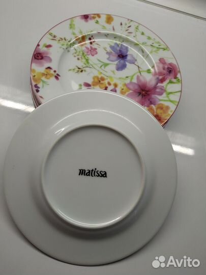 Тарелки десертные фарфор комплект 6 шт