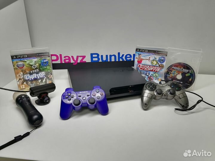 Sony PS3 Slim+комплект PS Move