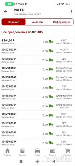 Комплект сцепления