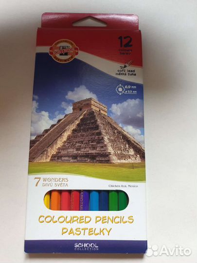 Карандаши кохинор набор 12 шт в упаковке оригинал