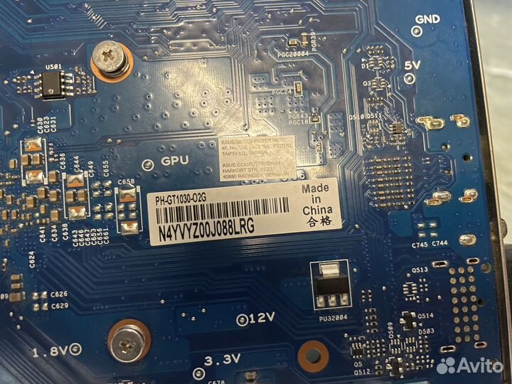 Видеокарта asus ph-gt1030-02g