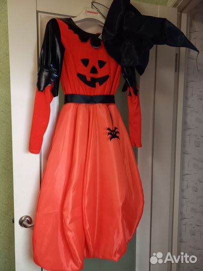 Костюм ведьмочки на хэллоуин детский