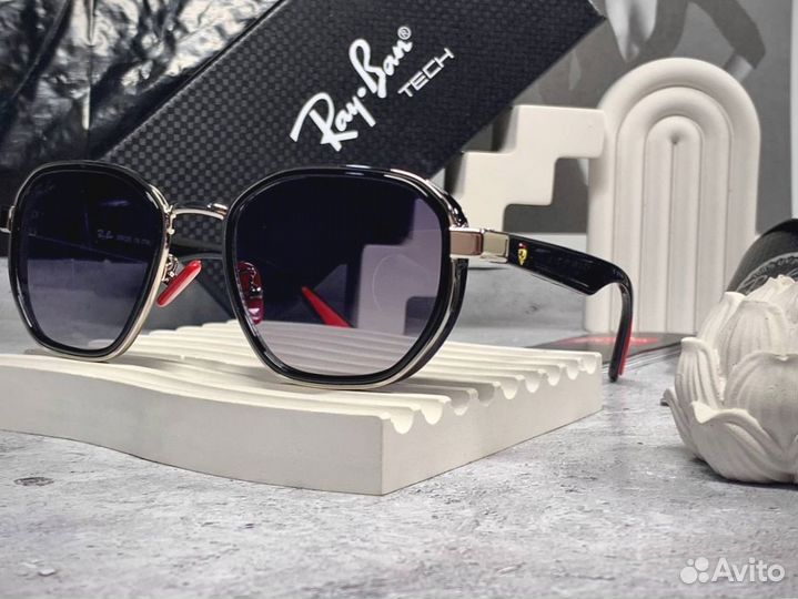 Очки Ray Ban Ferrari черные