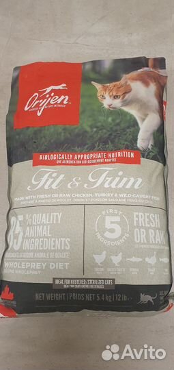 Сухой корм для кошек Orijen, Acana, Canagan, Monge