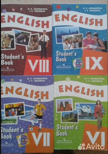 Учебники английский язык 1-7 класс