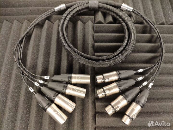 Мультикор 4 XLR гн. на 4 XLR шт. mr202-4AT