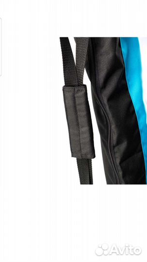 Чехол для беговых лыж черно-голубой Inovik