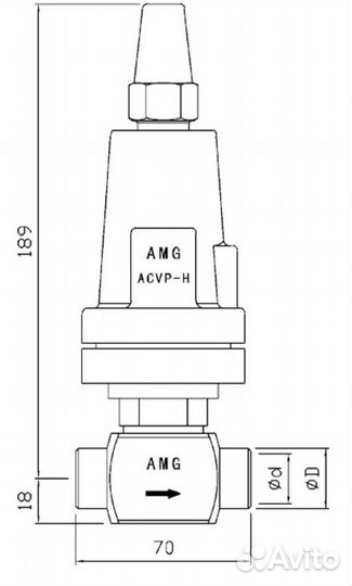 Клапан пилотный AMG acvp-HP