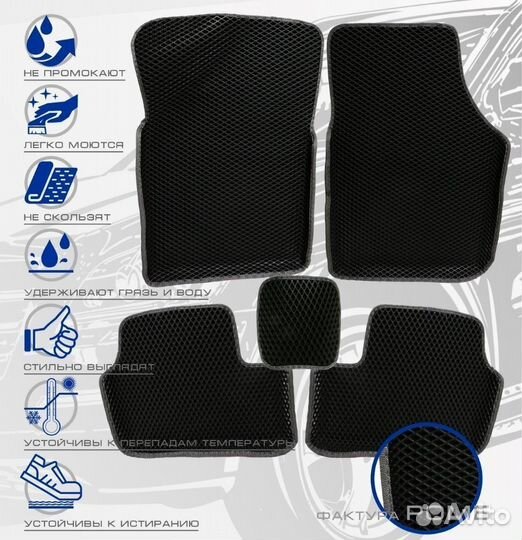 3D коврики ева volkswagen Polo 6 c 2020