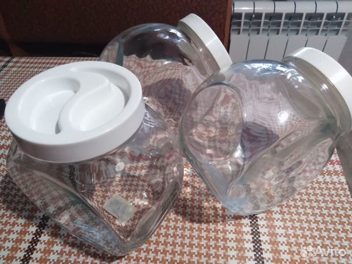 Банки для сыпучих продуктов стекло