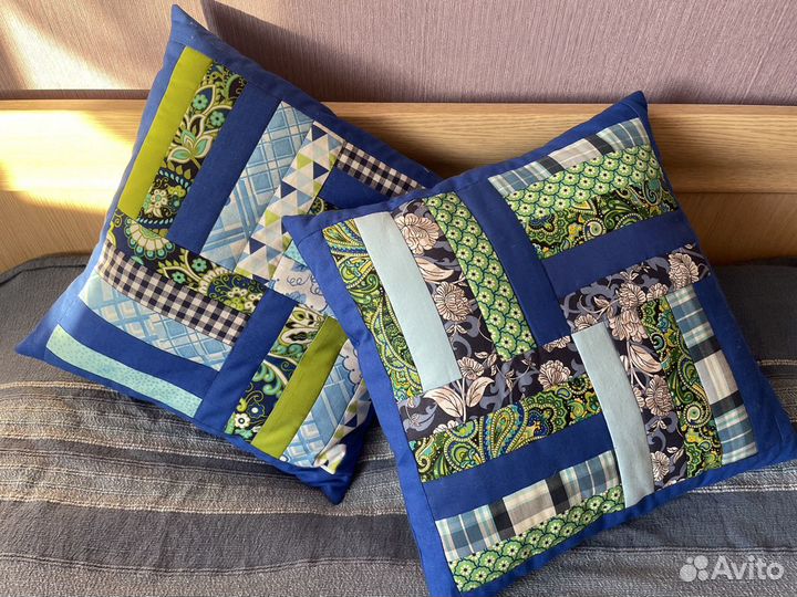 Подушки декоративные в технике пэчворк