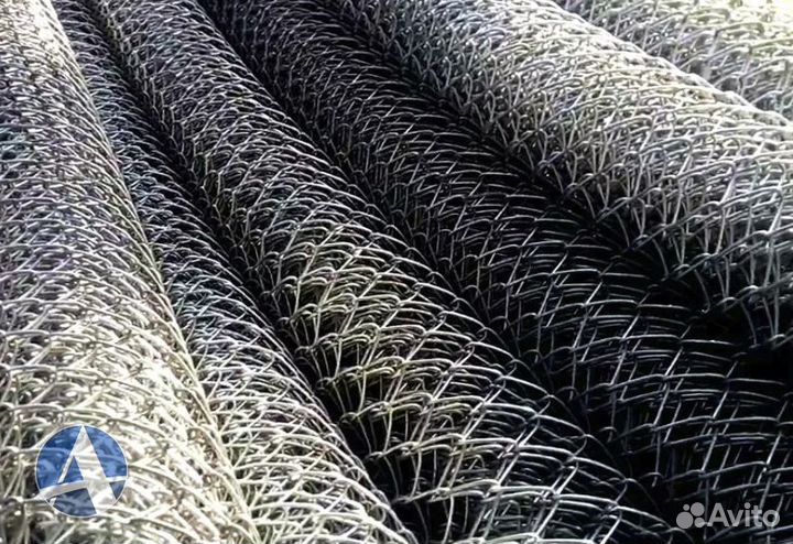Сетка рабица оцинкованная 50х50 высота 1.5 м