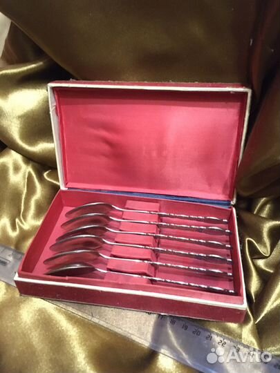 Чайные ложки с эмалью