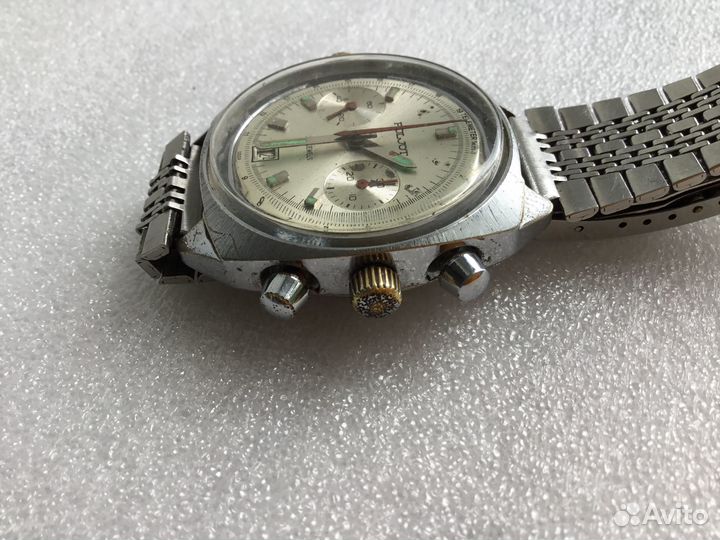 Мужские наручные часы механика Полёт, хронограф