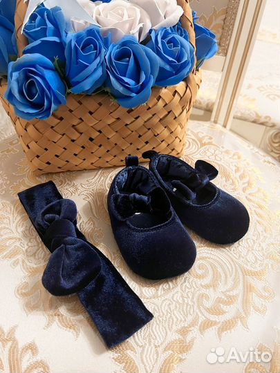 Пинетки и ободок новые