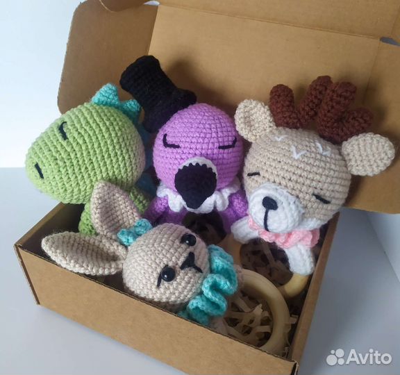 Вязаные погремушки