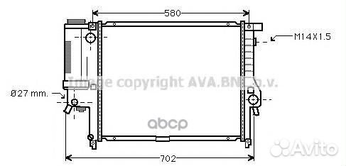 Радиатор системы охлаждения BMW: 5 (E34) 518 i
