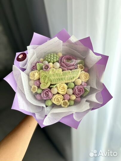 Букеты из шоколадных цветов