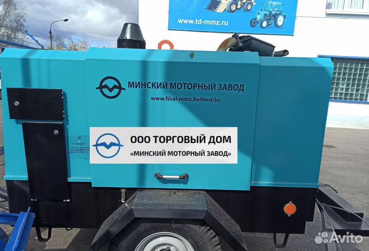 Компрессор винтовой дизельный ммз-пв10/1,0