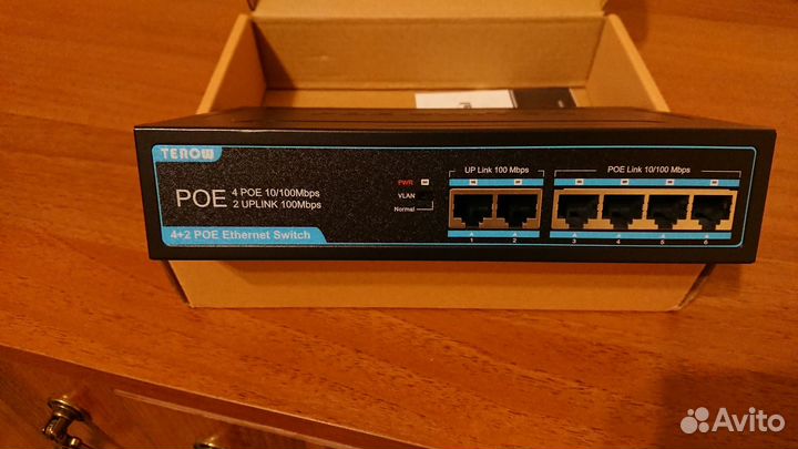 Коммутатор PoE 4 порта