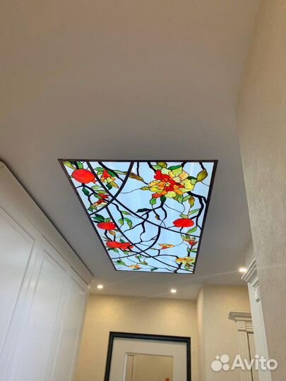 Витражный потолок 