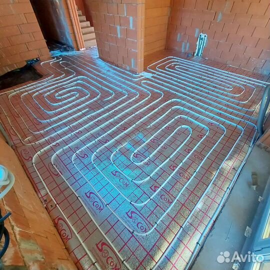 Отопление Водоснабжение Теплый пол Стяжка