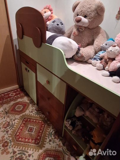 Детская кровать от 3 лет с бортиками