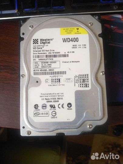 Жесткий диск hdd 40Gb