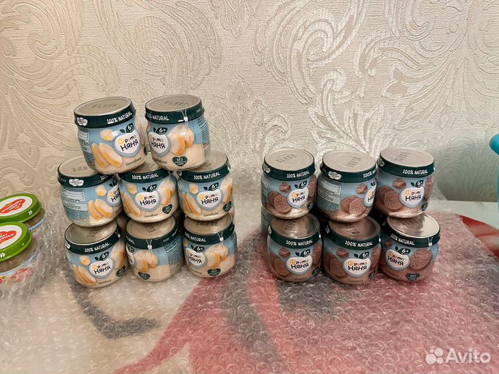 Фруто няня пюре мясное, овощное, фруктовое 31шт