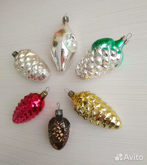 Елочные игрушки ретро