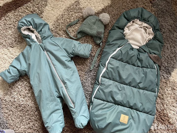 Зимний комбинезон конверт на выписку