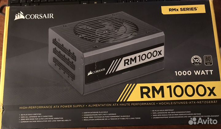 1000w Блок питания Corsair RM1000x 80 Plus Gold