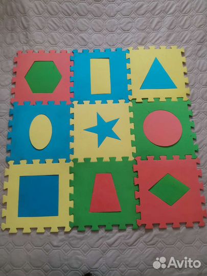 Развивающий коврик пазл 36шт. Теплый пол для детей