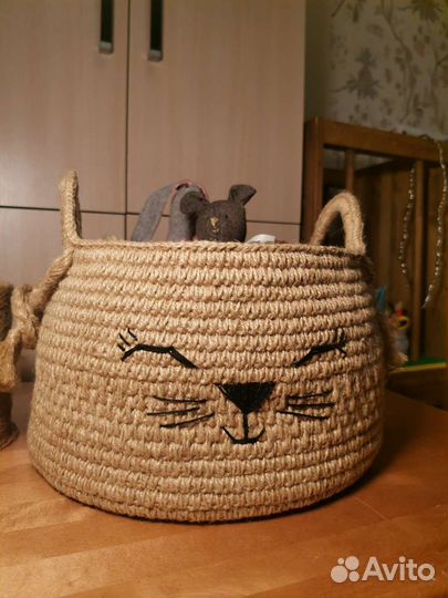 Корзина из джута