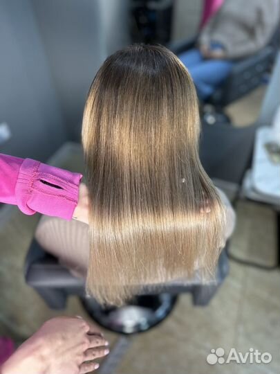 Наращивание волос, кератин, ботокс