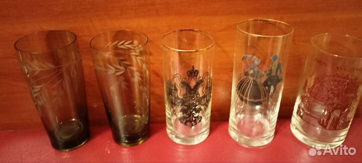Стаканы из тонкого стекла СССР