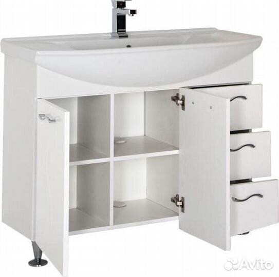 Тумба с раковиной Aquanet Моника 105