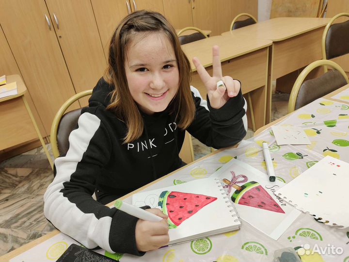 Занятия скетчингом 10 - 18 лет